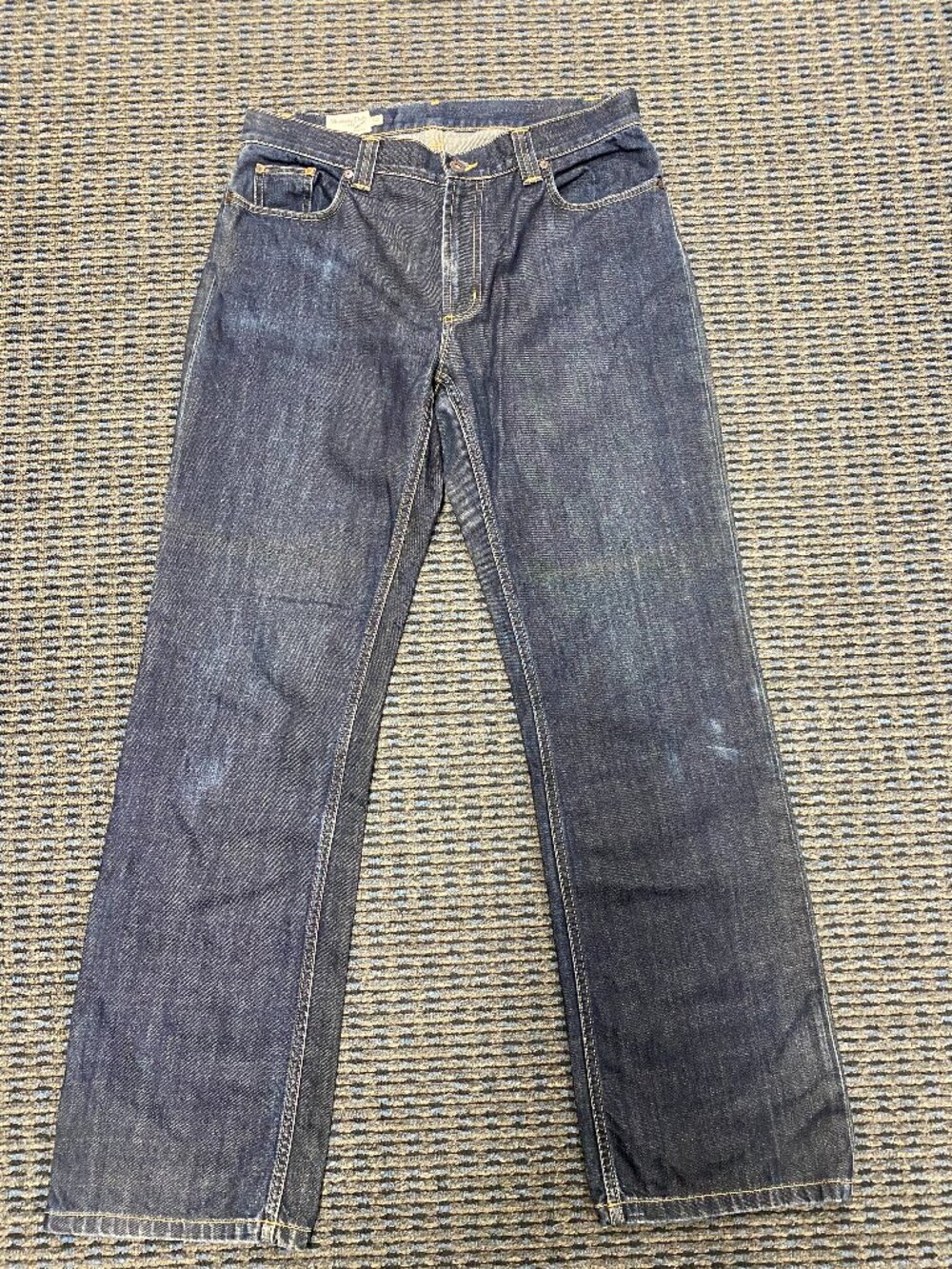 Massimo Dutti Jeans Mens Blue Dark Wash  46 EU/36 US